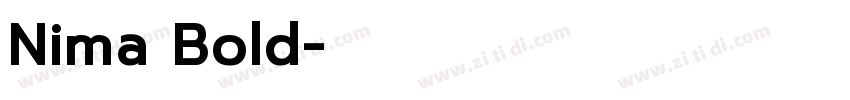 Nima Bold字体转换
